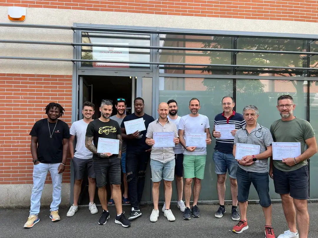 Promotion de stagiaires diplômés